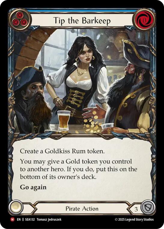 Image of Tip the Barkeep [SEA132] (High Seas)  Rainbow Foil