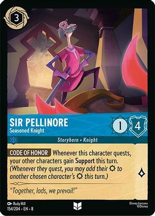 Image of Sir Pellinore - Seasoned Knight (154/204) [Reign of Jafar]