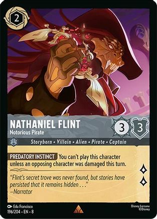 Image of Nathaniel Flint - Notorious Pirate (196/204) [Reign of Jafar]