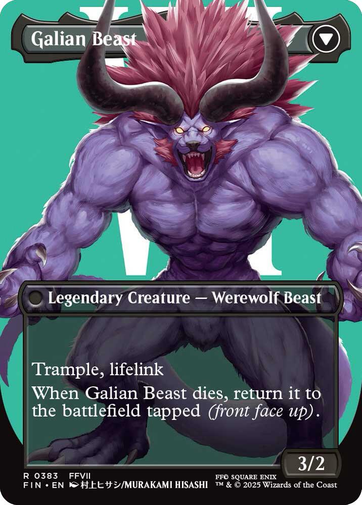 Image of Vincent Valentine // Galian Beast (Borderless) [FINAL FANTASY]