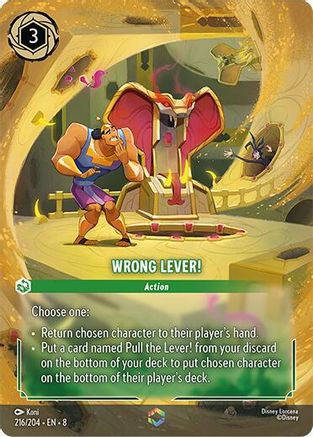 Image of Wrong Lever! (Enchanted) (216/204) [Reign of Jafar]