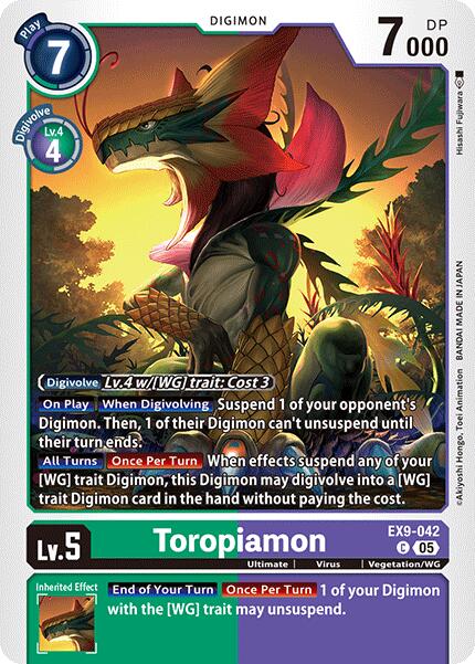 Image of Toropiamon [EX9-042] [Versus Monsters]