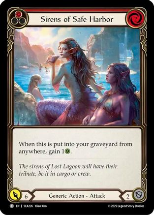 Image of Sirens of Safe Harbor (Red) [SEA226] (High Seas)  Rainbow Foil