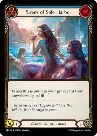 Image of Sirens of Safe Harbor (Blue) [SEA228] (High Seas)  Rainbow Foil