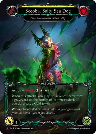 Image of Scooba, Salty Sea Dog (Marvel) [SEA061] (High Seas)  Cold Foil