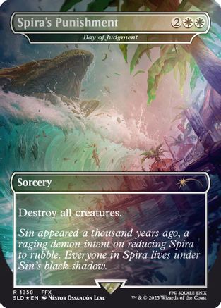 Image of Spira's Punishment - Day of Judgment (Rainbow Foil) [Secret Lair Drop Series]