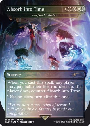Image of Absorb into Time - Temporal Extortion (Rainbow Foil) [Secret Lair Drop Series]