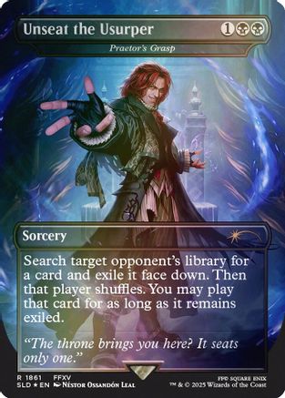 Image of Unseat the Usurper - Praetor's Grasp (Rainbow Foil) [Secret Lair Drop Series]