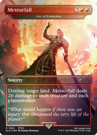 Image of Meteorfall - Star of Extinction (Rainbow Foil) [Secret Lair Drop Series]