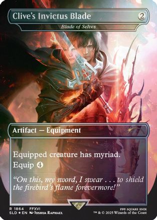 Image of Clive's Invictus Blade - Blade of Selves (Rainbow Foil) [Secret Lair Drop Series]
