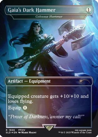 Image of Gaia's Dark Hammer - Colossus Hammer (Rainbow Foil) [Secret Lair Drop Series]