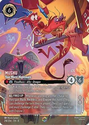 Image of Mushu - Your Worst Nightmare (Enchanted) (218/204) [Reign of Jafar]