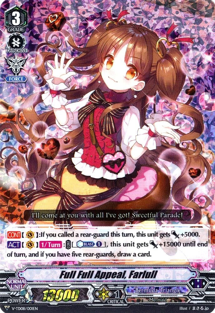 Image of Full Full Appeal, Farlull (Parallel Foil) (V-TD08/001EN) [Schokolade Melody]
