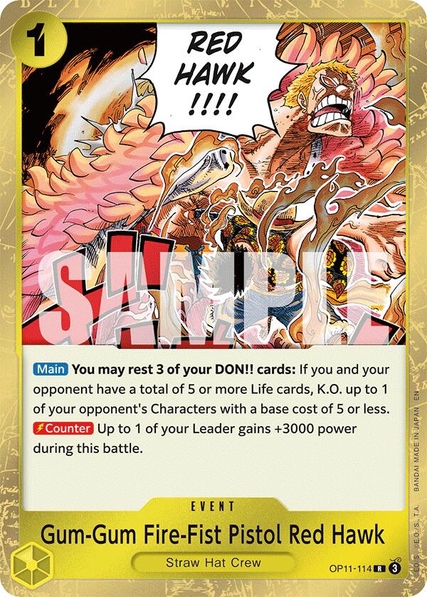 Image of Gum-Gum Fire-Fist Pistol Red Hawk [A Fist of Divine Speed]