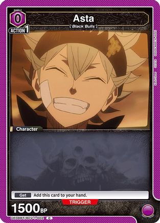 Image of Asta (002) (UE08BT/BCV-1-002) - UE08BT Black Clover