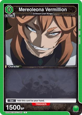 Image of Mereoleona Vermillion (040) (UE08BT/BCV-1-040) - UE08BT Black Clover