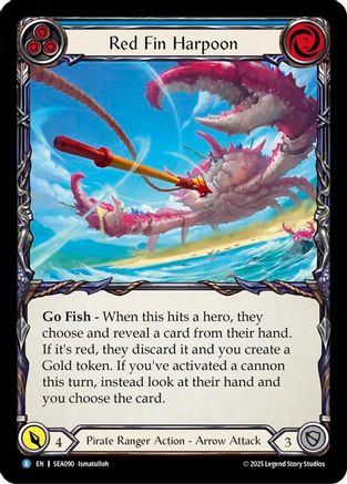 Image of Red Fin Harpoon [SEA090] (High Seas)  Rainbow Foil