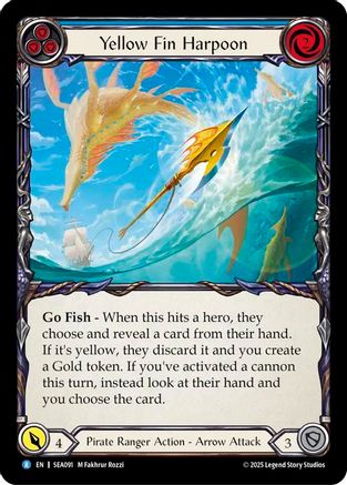 Image of Yellow Fin Harpoon [SEA091] (High Seas)  Rainbow Foil