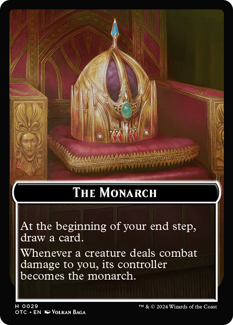 Image of Rogue // The Monarch Double-Sided Token [Outlaws of Thunder Junction Commander Tokens]