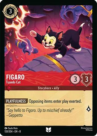 Image of Figaro - Tuxedo Cat (133/204) [Reign of Jafar]
