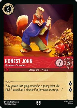 Image of Honest John - Shameless Schemer (122/204) [Reign of Jafar]