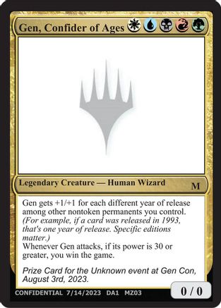 Image of Gen, Confider of Ages [Mystery Booster]