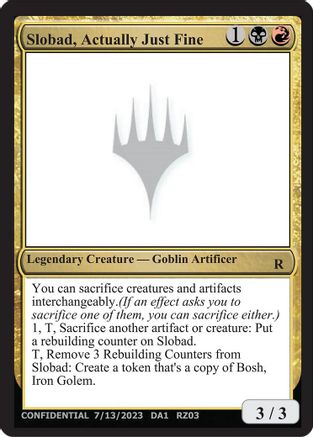 Image of Slobad, Actually Just Fine [Mystery Booster]