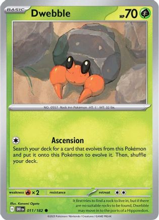 Image of Dwebble (011/182) [Scarlet & Violet: Destined Rivals]