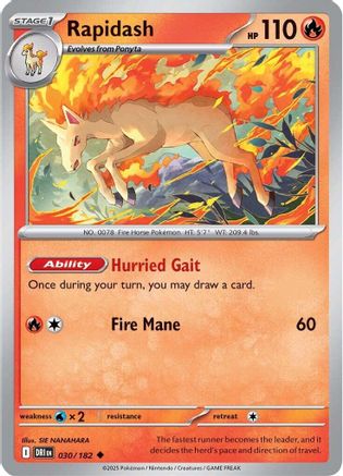 Image of Rapidash (030/182) [Scarlet & Violet: Destined Rivals]