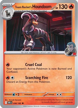 Image of Team Rocket's Houndoom (038/182) [Scarlet & Violet: Destined Rivals]