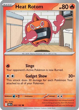 Image of Heat Rotom (043/182) [Scarlet & Violet: Destined Rivals]