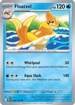 Image of Floatzel (058/182) [Scarlet & Violet: Destined Rivals]