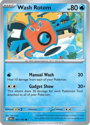 Image of Wash Rotom (061/182) [Scarlet & Violet: Destined Rivals]