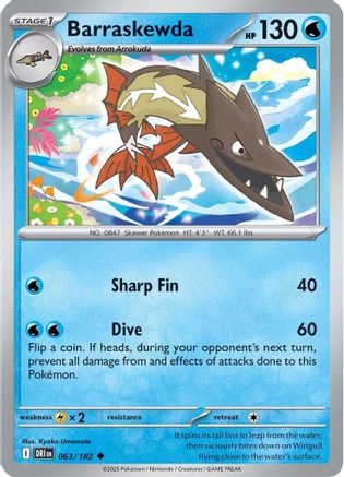 Image of Barraskewda (063/182) [Scarlet & Violet: Destined Rivals]