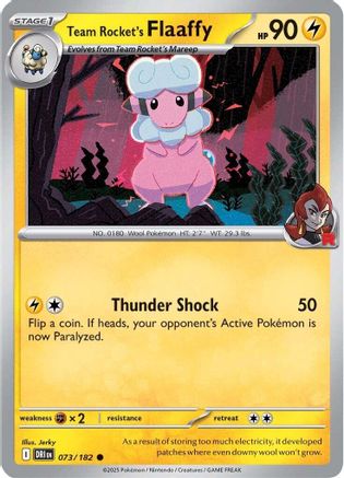 Image of Team Rocket's Flaaffy (073/182) [Scarlet & Violet: Destined Rivals]