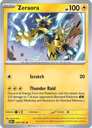 Image of Zeraora (078/182) [Scarlet & Violet: Destined Rivals]
