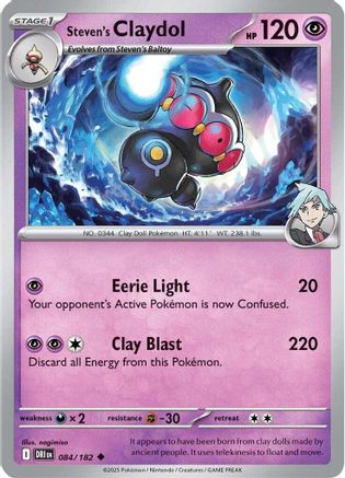 Image of Steven's Claydol (084/182) [Scarlet & Violet: Destined Rivals]