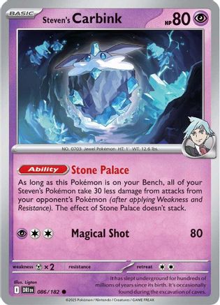 Image of Steven's Carbink (086/182) [Scarlet & Violet: Destined Rivals]