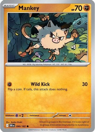 Image of Mankey (090/182) [Scarlet & Violet: Destined Rivals]