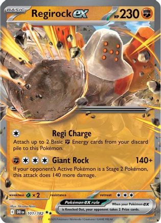 Image of Regirock ex (101/182) [Scarlet & Violet: Destined Rivals]