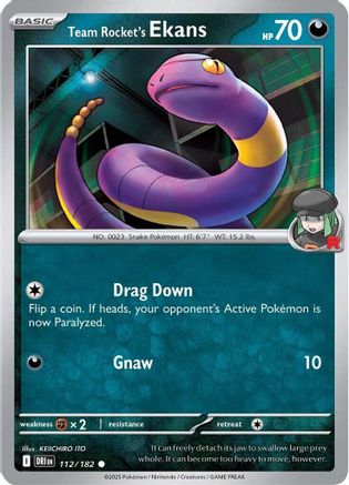 Image of Team Rocket's Ekans (112/182) [Scarlet & Violet: Destined Rivals]