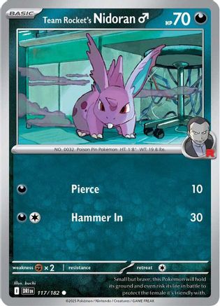 Image of Team Rocket's Nidorand (117/182) [Scarlet & Violet: Destined Rivals]