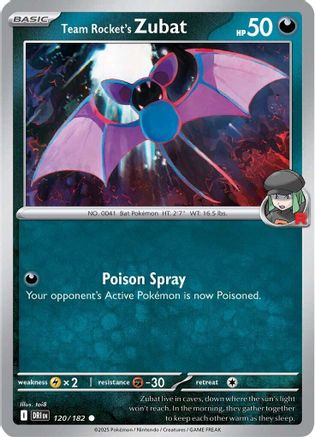 Image of Team Rocket's Zubat (120/182) [Scarlet & Violet: Destined Rivals]