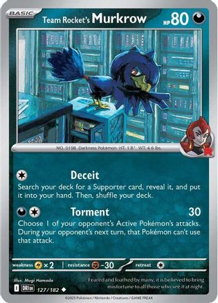 Image of Team Rocket's Murkrow (127/182) [Scarlet & Violet: Destined Rivals]
