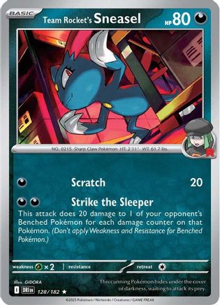 Image of Team Rocket's Sneasel (128/182) [Scarlet & Violet: Destined Rivals]