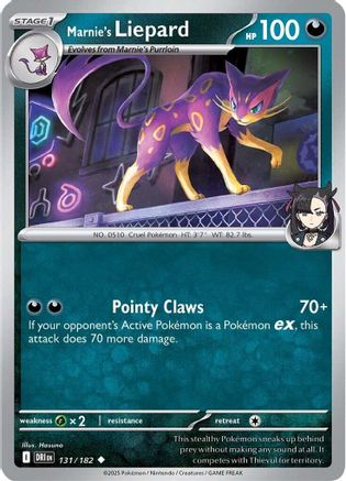 Image of Marnie's Liepard (131/182) [Scarlet & Violet: Destined Rivals]