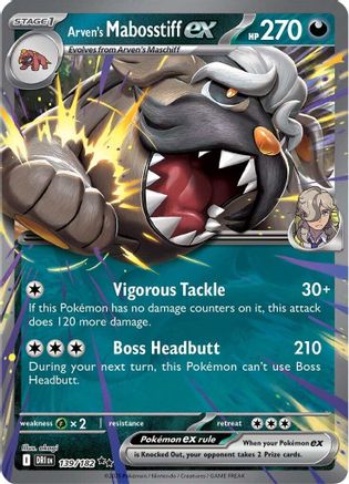Image of Arven's Mabosstiff ex (139/182) [Scarlet & Violet: Destined Rivals]