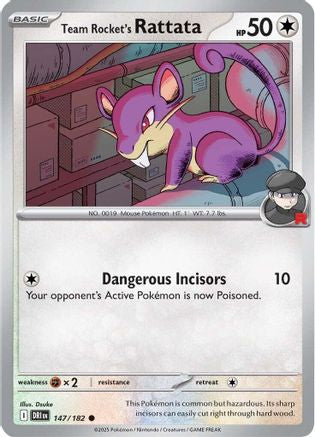 Image of Team Rocket's Rattata (147/182) [Scarlet & Violet: Destined Rivals]