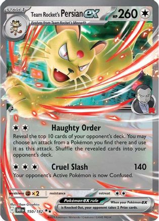 Image of Team Rocket's Persian ex (150/182) [Scarlet & Violet: Destined Rivals]