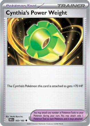 Image of Cynthia's Power Weight (162/182) [Scarlet & Violet: Destined Rivals]
